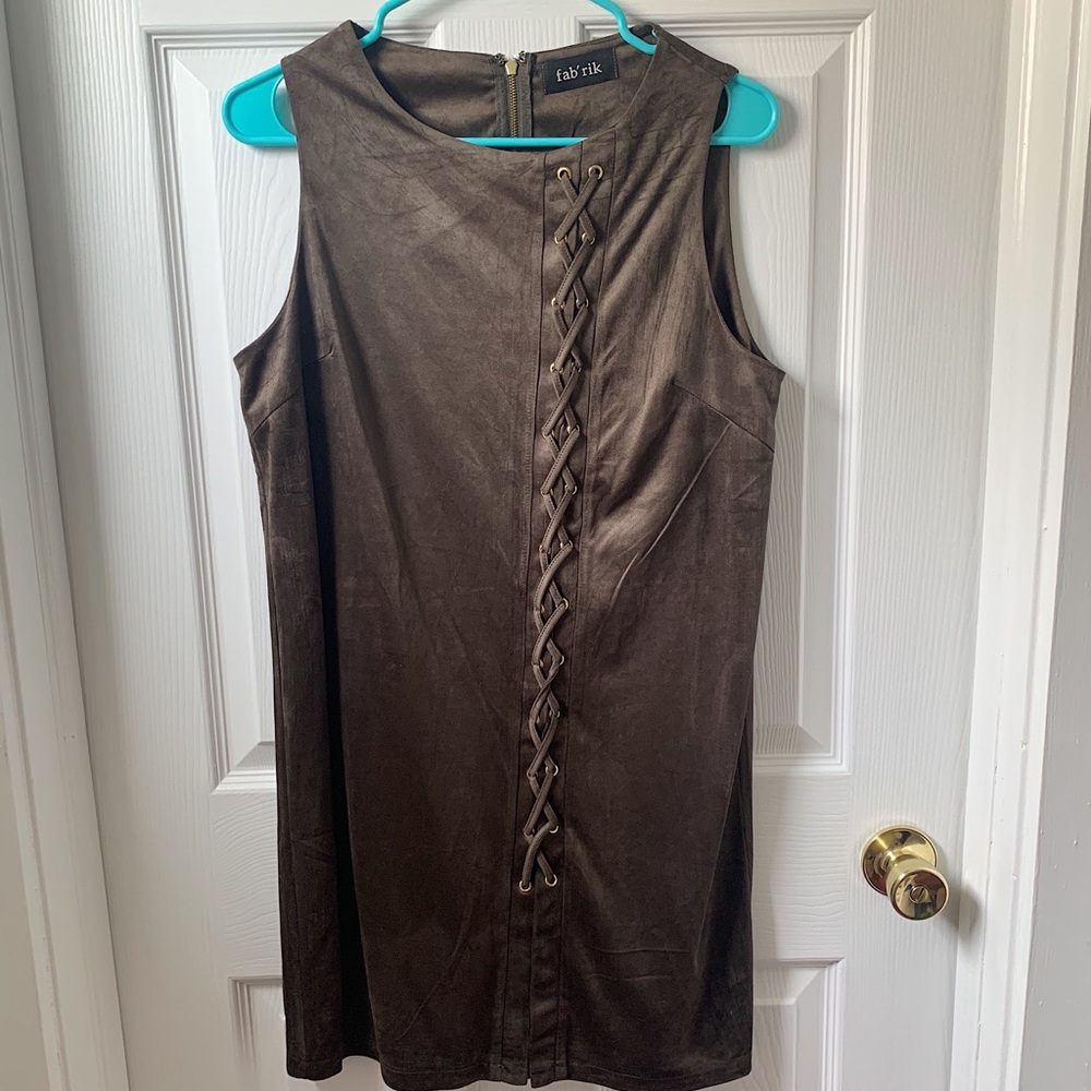 Suede dress